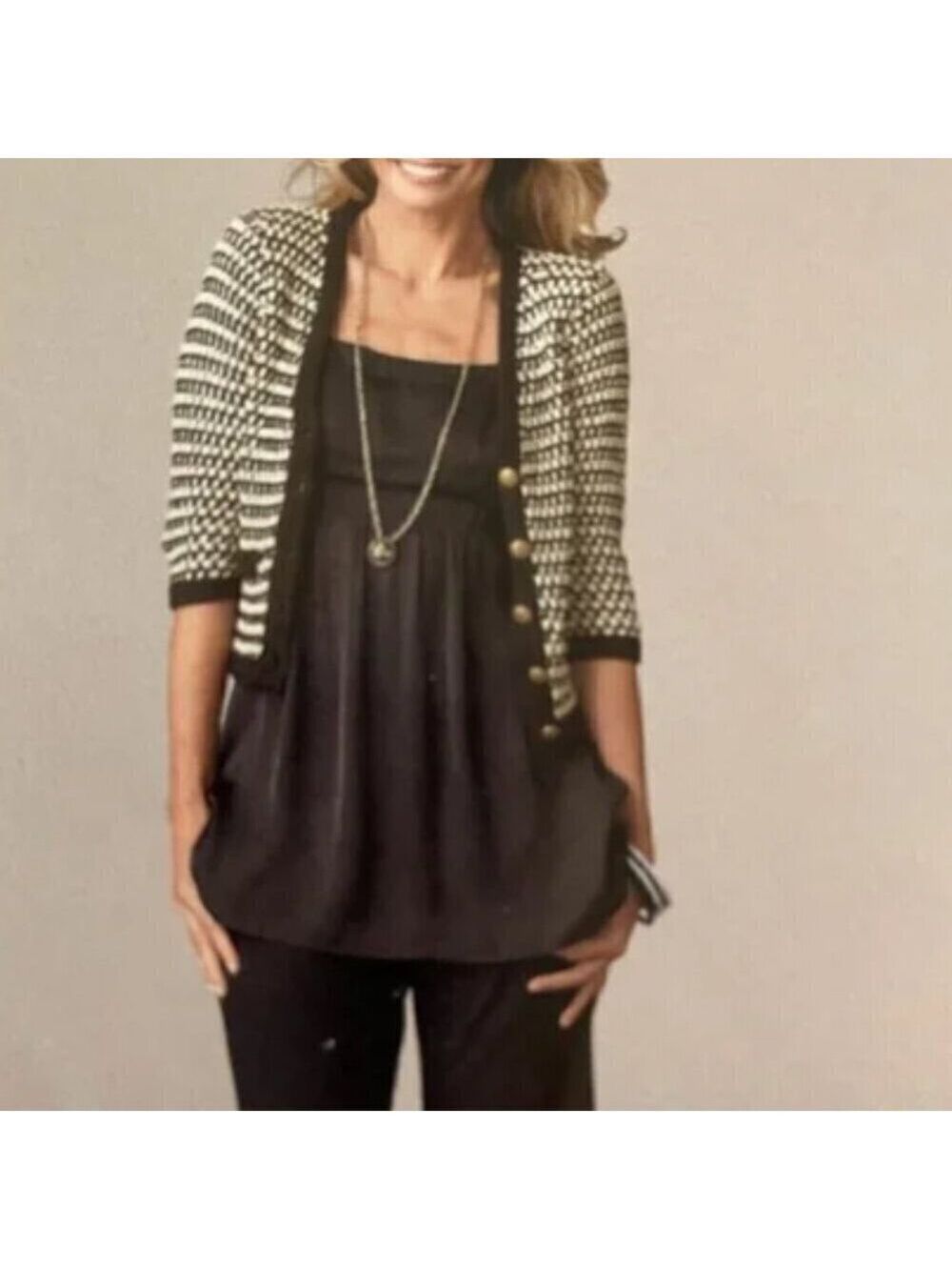 Cabi Coy Cami Size 0 Black Style 102 Y2K Babydoll Adjustable Spaghetti Strap EUC